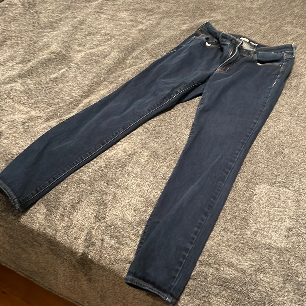 Old navy dark wash pop icon skinny jeans regular inseam size 8